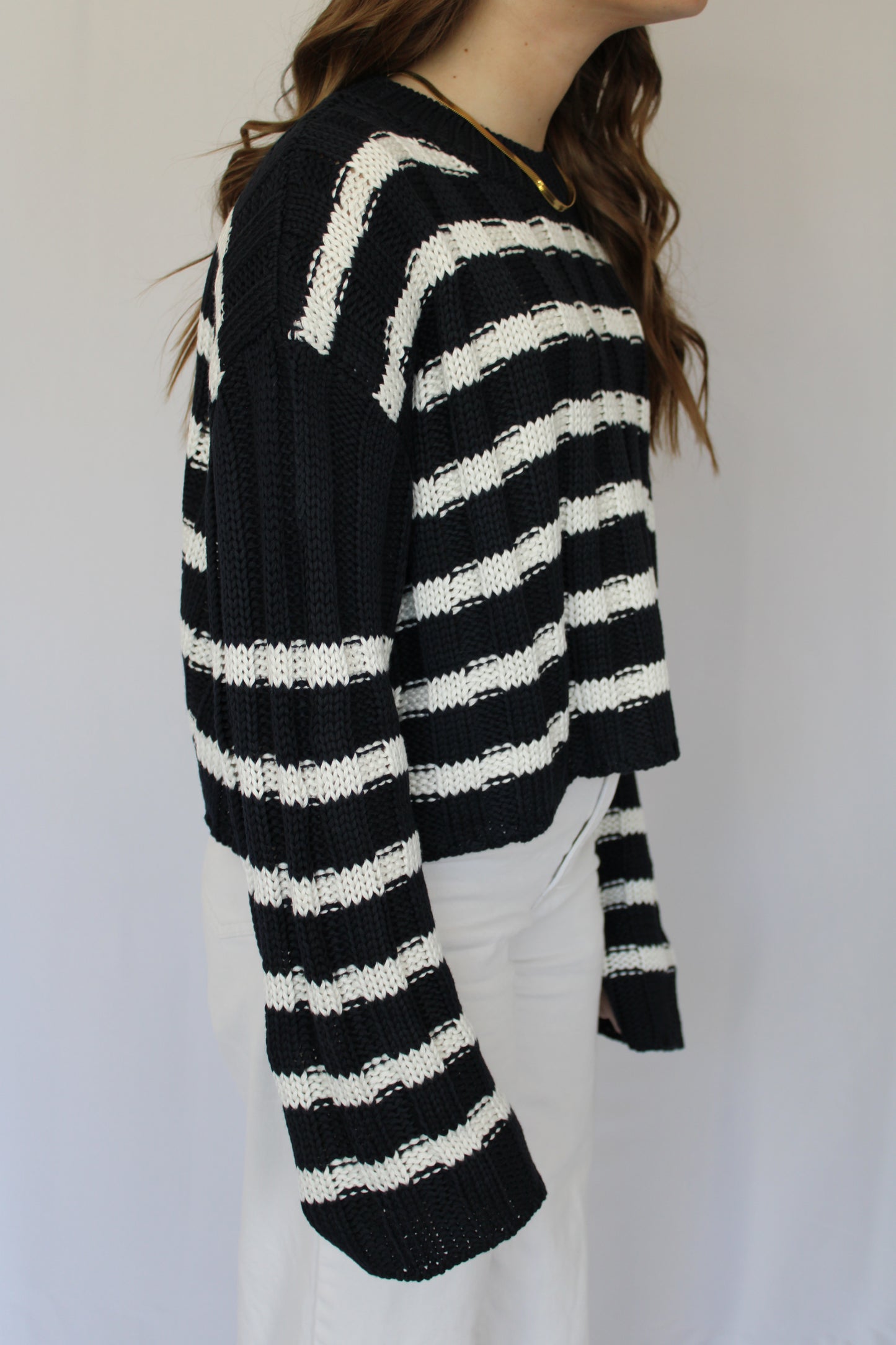 Natalle Striped Sweater