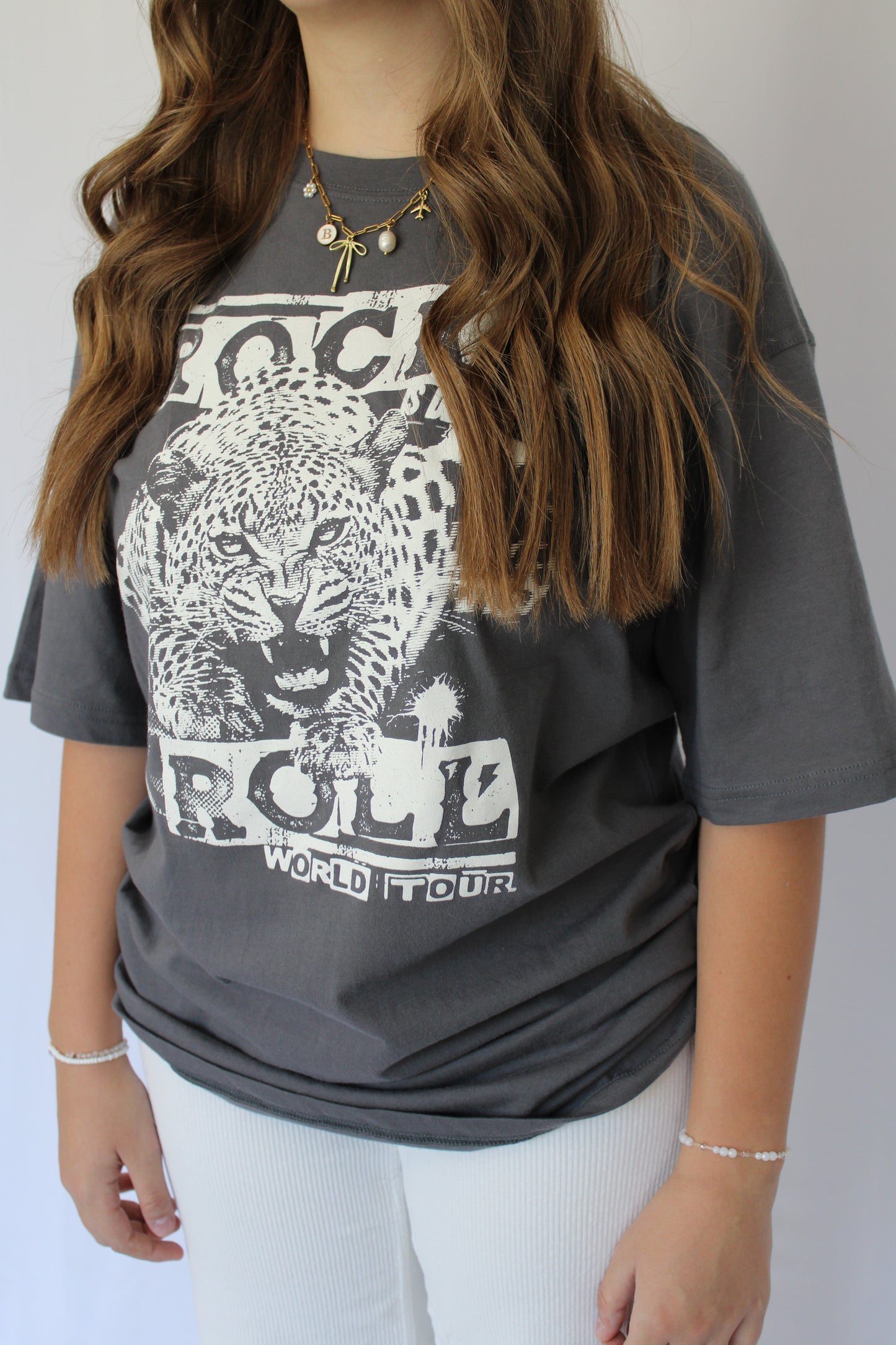 Mia Leopard Oversized Tee