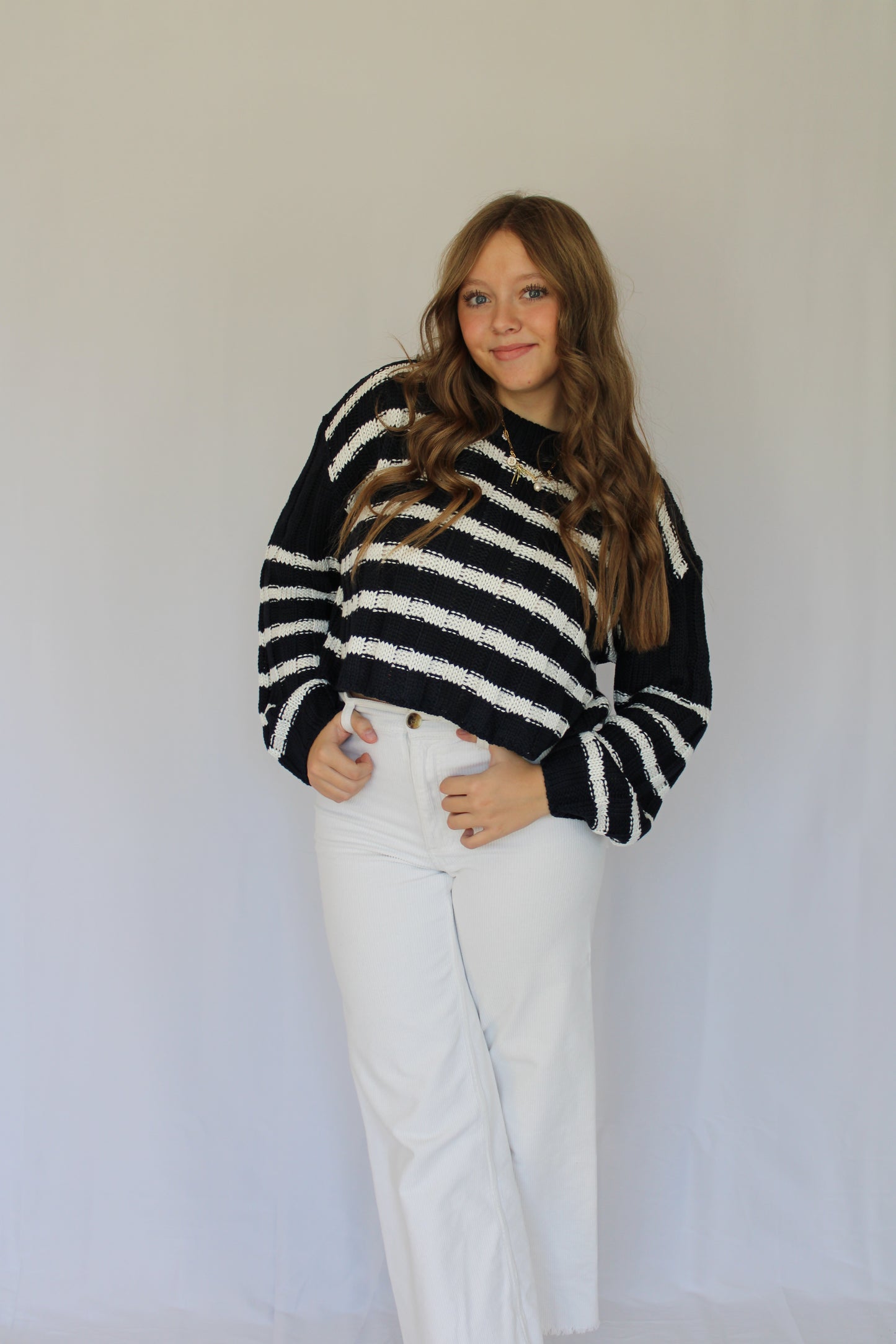 Natalle Striped Sweater