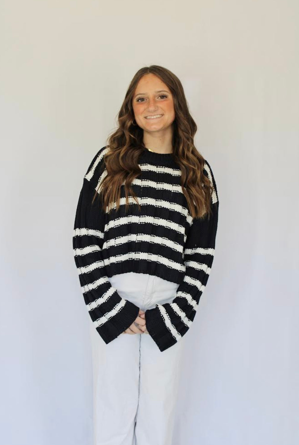 Natalle Striped Sweater